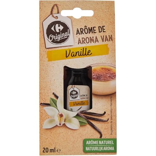 Arôme vanille naturel pour réussir vos pâtisseries en famille avec le lot CARREFOUR ORIGINAL