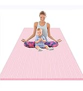 Amazon | Augxem ヨガマット 幅広183×122cm 特大 二人用 親子ヨガ 防音