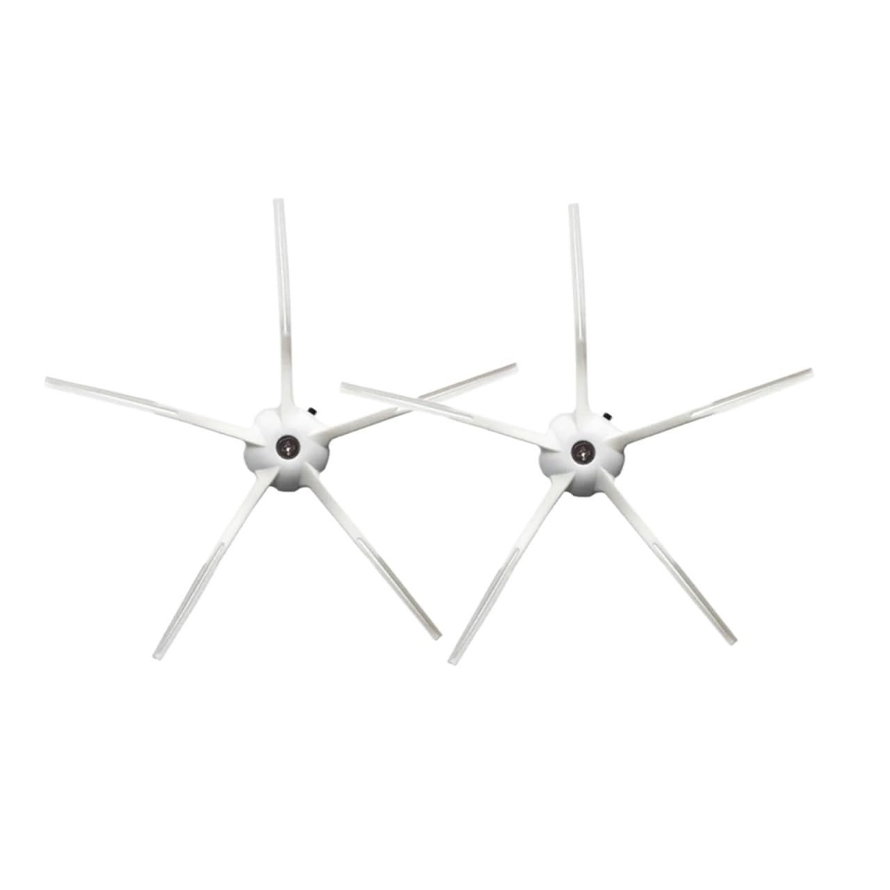 Robot Vacuum Side Brush,Compatible for Xiaomi, Compatible for Roborock，S50 S51 S55 S5 S6 1S Parts(5-Armed White 2pcs)