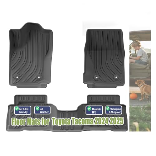 Pyniro Floor Mats for Toyota Tacoma 2024 2025 Double Cab