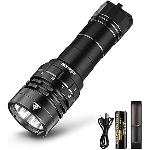 Sofirn SD05 Led Taucherlampe Superhell 3000 Lumen Tauchen Taschenlampe 21700 Akku Magnetring wasserdichte Sicherheits Unterwasser 100m Cover