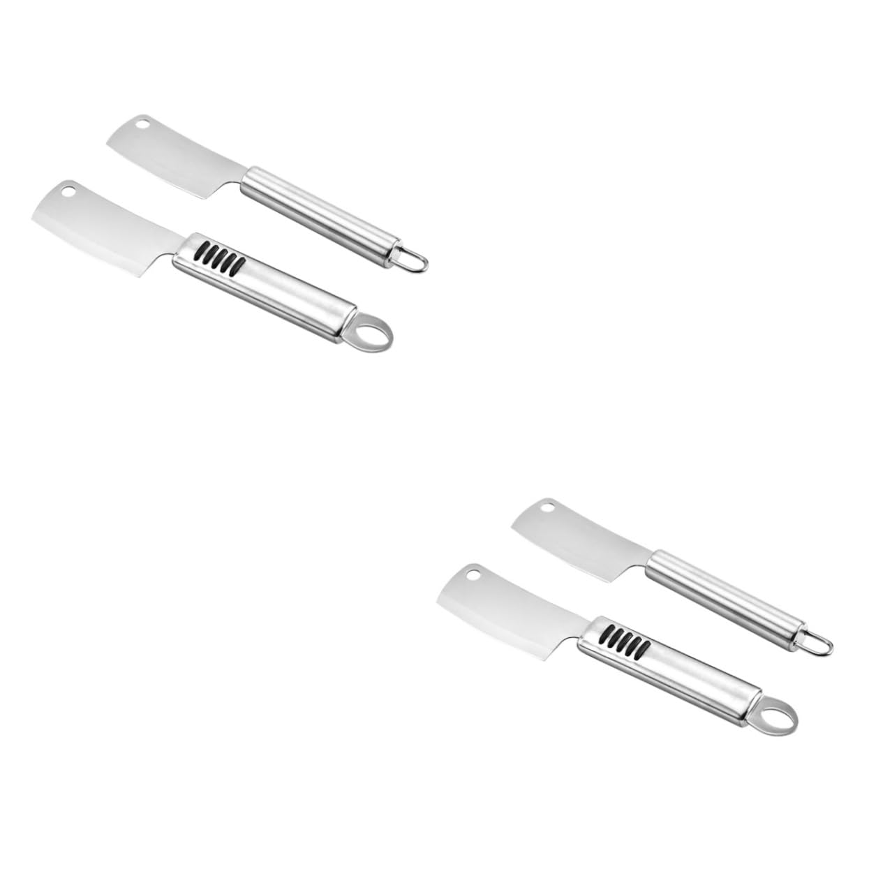 COLLBATH 2sets Stainless Steel Cheese Slicer Grilled Cheese Cutter Knife Set 2pcs*2