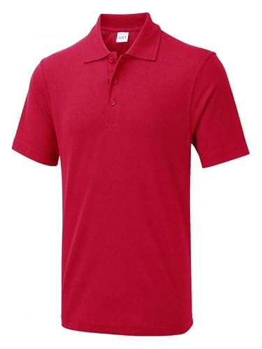 Uneek Clothing Men's Red Uneek Ux1 The Ux Polo Shirt, Xl