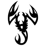 Scorpion Scorpio Horoscope Zodiac Tribal Tattoo Animal Wildlife Vinyl Sticker Decal for Car Truck Motorcycle Windows Bumper Laptop Home Wall Decor - Many Colors & Sizes