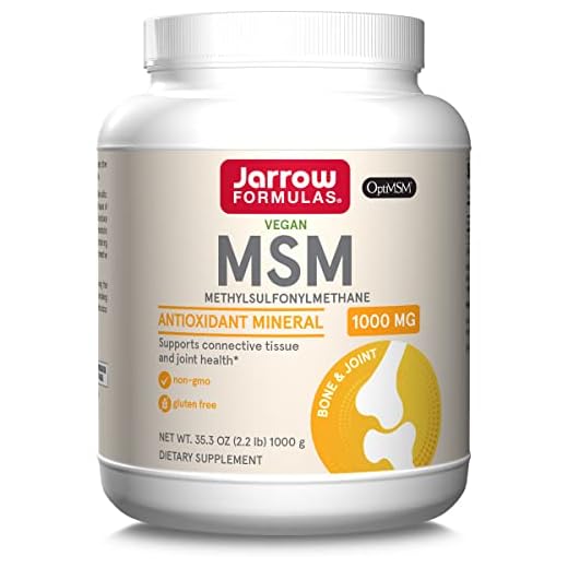 Jarrow Formulas MSM - 2.2 lbs Powder - Methylsulfonylmethane - Source of Sulfur - Antioxidant - Dietary Supplement Supports & Strengthens Joints - Approx. 1000 Servings (Packaging May Vary)