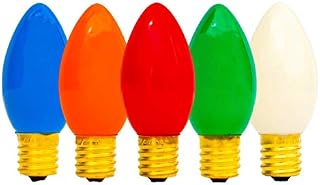EST. LEE DISPLAY L D 1902 Multi-Color Christmas Light Bulbs Twinkle Flashing Solid