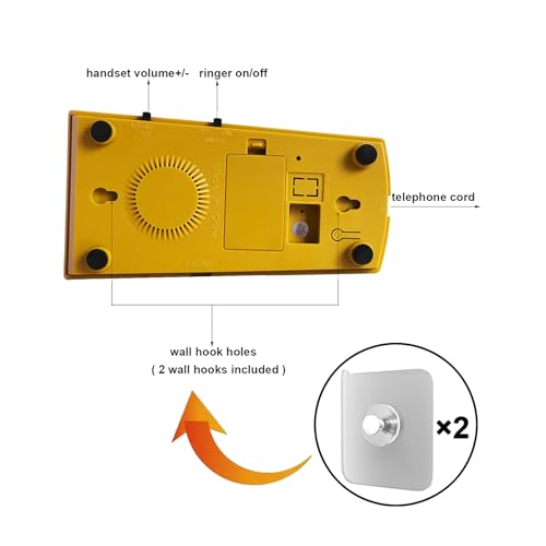 Teléfono Retro de Pared con Cable Estilo Vintage miniatura 7