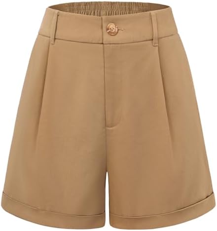 Belle Poque Women Dressy Shorts High Waisted Wide Leg Shorts with...