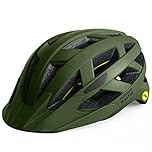 OutdoorMaster Gem Recreational MIPS Cycling Helmet - Two Removable Liners & Ventilation in Multi-Environment - Bike Helmet in Mountain, Motorway for Youth & Adult (Palm Green, Medium)