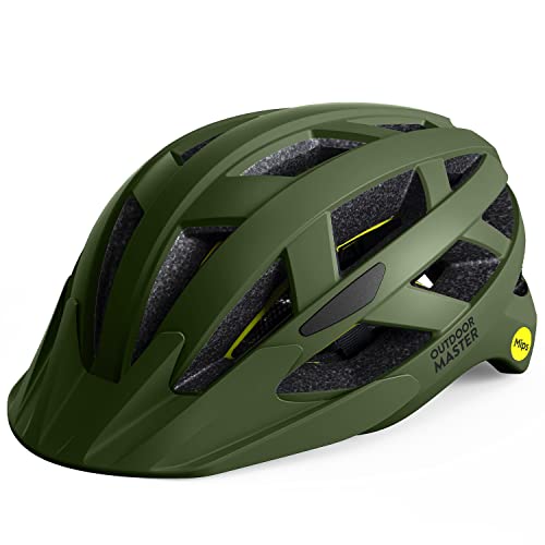 Outdoormaster Mips Adult Recreational Cycling Helmet - Palm Green,L #TOP15