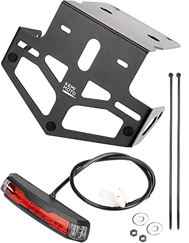 Kemimoto Fender Eliminator Compatible With Klx300 Klx300Sm 2021 2022 2023 Tail Tidy License Plate Holder With Led Integrated Tail Light #TOP1