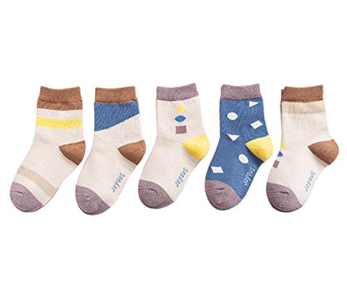 bemece 4 Paar Baby Kleinkind Socken, Baby Socken, Home Socken Anti Slip für Kinder (Jungen und Mädchen)