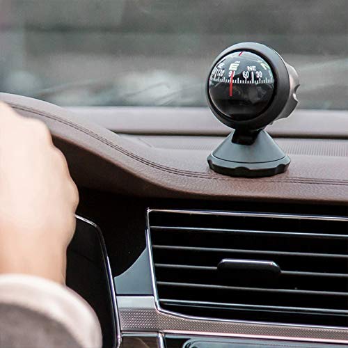 SANON Car Compass Inclinometer Car Guide, Ball Angle Inclinometer Viewfinder Balancer Gauge for Car Vehicle Lake Marine Boat Ship Outdoor Travel - Image 7