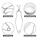 Melting Metal Crucible Kit 8-Piece with 2 Tongs,4x2oz & 2x5oz Refractory Bowls - Quartz Gold/Silver Crucibles for Smelting,Alchemy,Jewelry Casting (High-Temperature Resistance)
