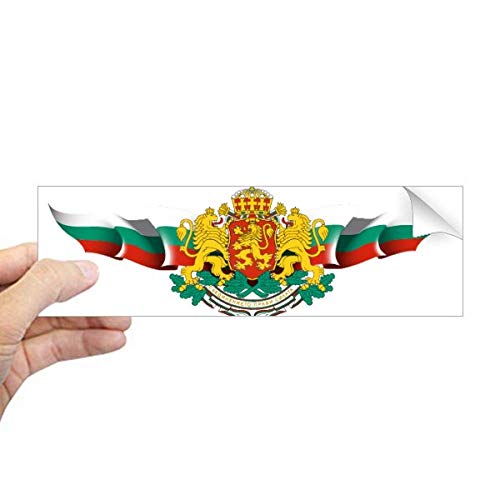 Bandera de Bulgaria adhesivo rectangular para decorar tu portatil en el viaje