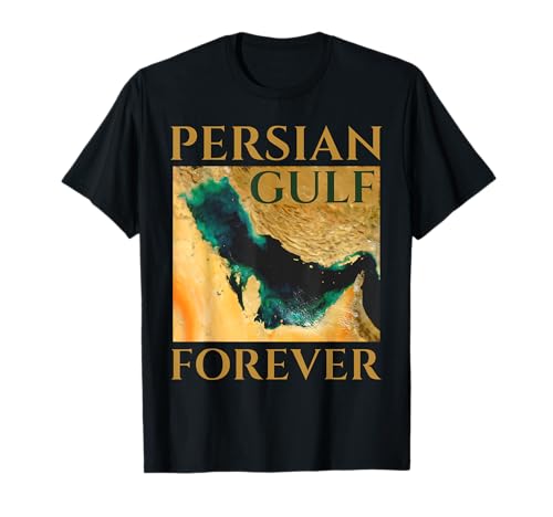 Mapa satelital del Golfo Pérsico para siempre Orgullo histórico Camiseta