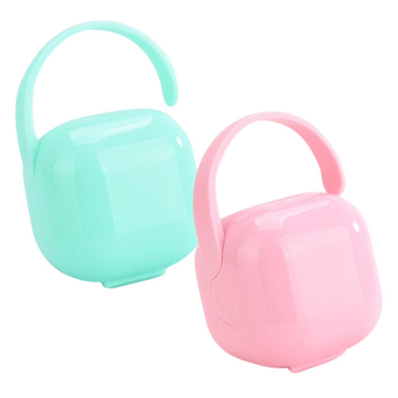 VICASKY Pp Material Soother Container Household Pacifier Storage Box Handle Baby's Exclusive Clean Pacifier Holder