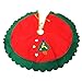Candy101 Weihnachtsbaumdecke Rund 60 cm Baumständer Schürze Vliesstoff Christbaumdecke Rot Weihnachtsbaumrock Weihnachten Deko Tannenbaum Decke (Rot, 60 cm)