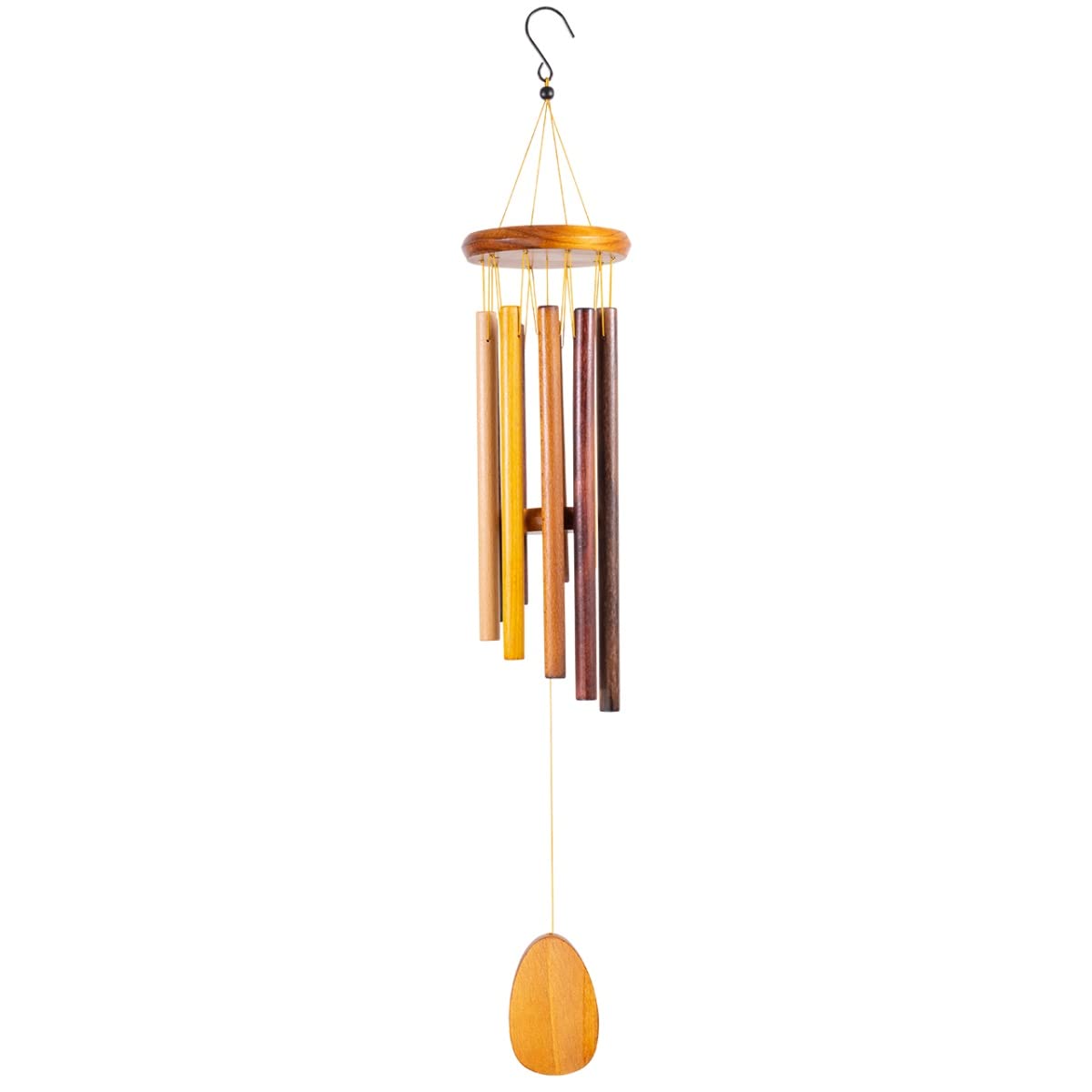 CIM Campane tubolari da Giardino - Melody Timber Musical - Lunghezza Totale: 75cm - a Prova di intemperie - Carillon - Decorazioni Giardino