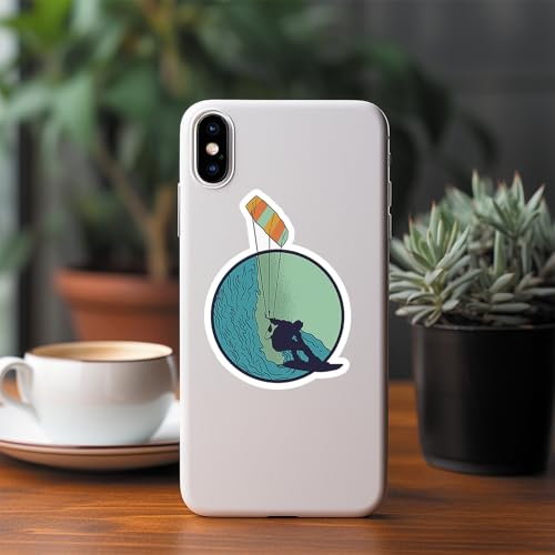 Surfing Stickers 100PCS, Summer Water Sports Stickers for Surfboard, Waterproof Vinyl Decals for Water Bottle Journal & Scrapbook, Waterproof Decals for Laptop Luggage Skateboard Guitar