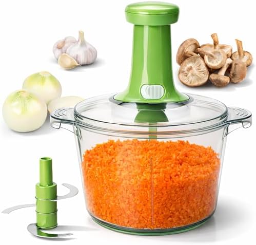Brieftons Express Manual Food Chopper: Large 8.5-Cup, Hand Choppe...