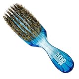 Torino Pro Wave Brush #8799-7 Row Medium bristles -100% Extra Long Pure Boar Bristles - Great Workhorse for laying down your 360 Waves