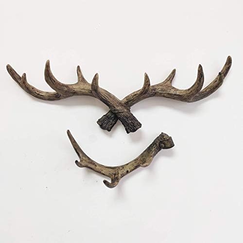 Figurines Ornaments Figurines Decor Nordic Retro Wall Hanging Decorative Antler Coat Rack Creative Clothing Entrance Door Wall Decoration Key Storage image 4