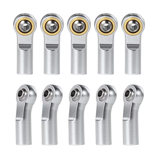 Rótulas de dirección M3 metálicas curvadas para solucionar holguras en coche RC Axial SCX10 1/10