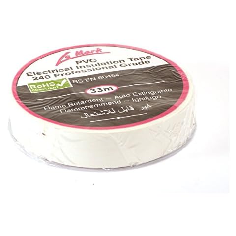 Isolierband PVC Elektrische 19mm x 33m x 1 White Cover
