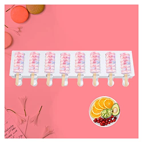 Summer Silicone Ice Cream Mold Diy Homemade Popsicle Moulds Freezer Spiral Ice Cube Tray Kitchen Tools #TOP2