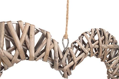 Willow Direct Wicker Heart Hanging Decoration (Large)