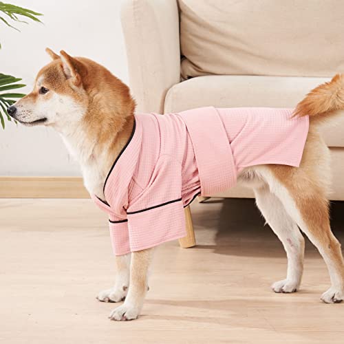 Chusui Roupão de banho para cães pijamas para animais de estimação roupões para secar roupa de dormi
