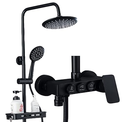 Ensemble de robinets de douche exposés pour transformer votre routine matinale
