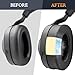 SOULWIT Cooling Gel Earpads Replacement for Jabra Evolve2 85 UC/Evolve 2 85 MS Wireless Headset (Do Not fit Elite 85H), Ear Pads Cushions with Ice Silk Fabric, Noise Isolation Foam - Black