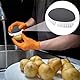 Faderr Obst- und Gemüse-Reinigungsbürste, Gemüsebürste, rutschfest, bequemer Griff, Küchen-Gemüsebürste, Mini-Gadgets, spülmaschinenfest (grau)