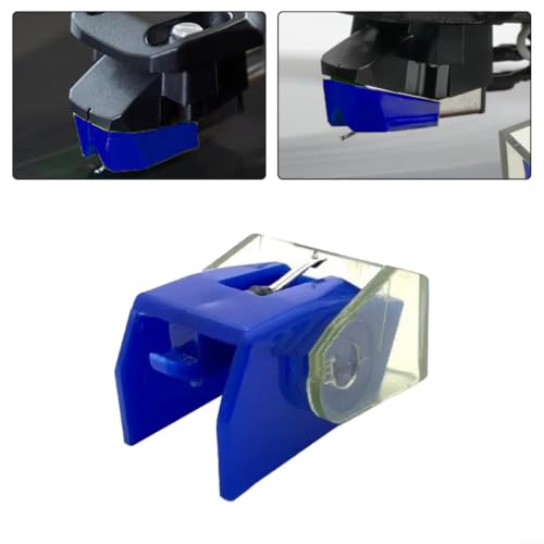 Aguja repuesto tocadiscos Audio-Technica AT110E compatible DSST17 azul 2