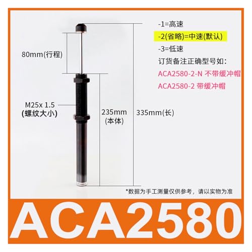 ACA2580 with buffer cap amortisseur hydraulique pour charges lourdes - 2