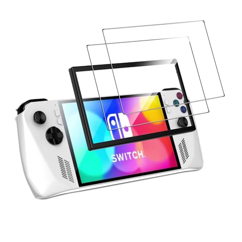 Natbok 2 Piezas Protector de Pantalla para NS Switch 2,Dureza 9H,Antihuellas,Sin Burbujas,0.33mm Ultra Transparente Premium Cristal Vidrio Templado para NS Switch 2