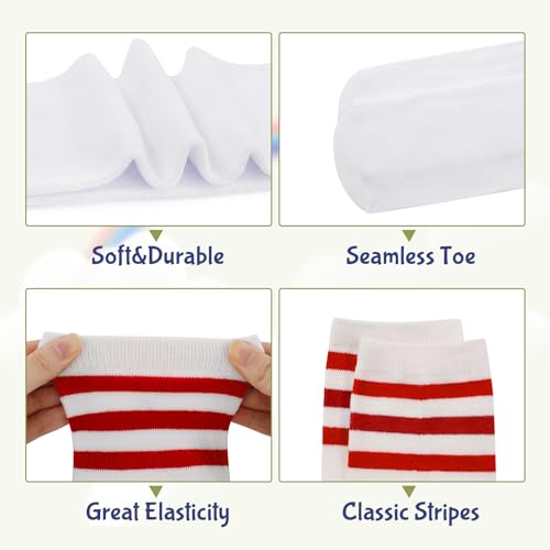 Durio Kids Soft Cotton Toddler Soccer Socks for Girls & Boys - Baseball Socks for Youth2