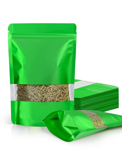 FireKylin 100 Pack Smell Proof Bags, Resealable Bags with Matte