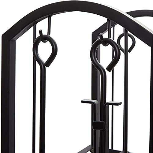 Juvale Firewood Rack With Fireplace Tools, Log Holder For Indoor Outdoor Fire Pit Accessories (15 X 29 X 13 In) #TOP5