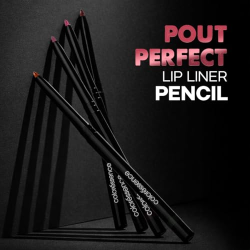 Image of Coloressence Pout Perfect Matte Lip Liner Combo Set of 2 Shades (Brown, Maroon) | Long Lasting | Lightweight | Highly Pigmented | Non-Drying Formula | Waterproof
