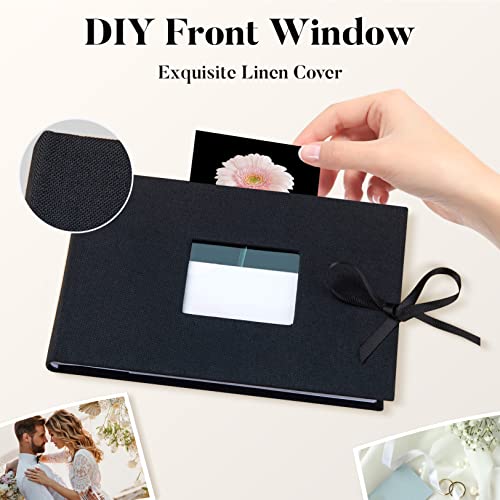 image for Fabmaker Small 4x6 Photo Album with Memo Areas, Picture Album Holds 50