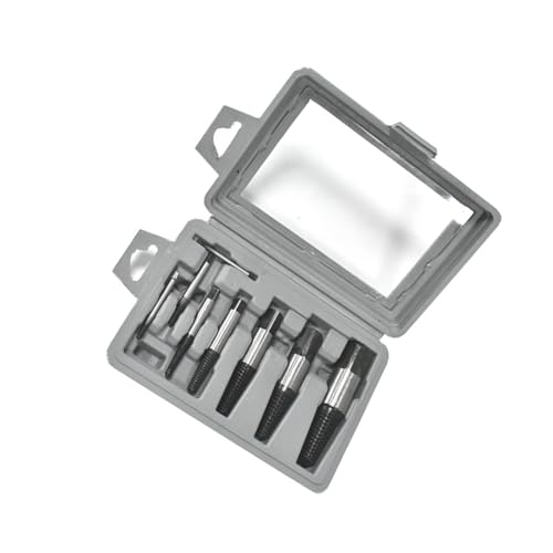 Juego de 8 extractores de tornillos de tuberías funcionales, juego de herramientas manuales de fontanería para extracción de pernos de tapón dañados, herramienta de tuberías de agua