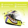 DOT Youth Helmet Off-Road Motocross Full Face Helmet ATV Dirt Bike Racing for Youth Child Kids Big Shark Mouth Pattern