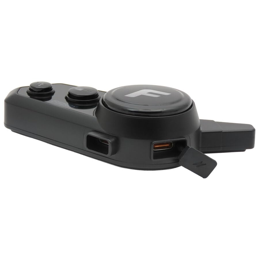 FITZROY Interfono Moto Bluetooth 5.3, Auricolare Casco Moto con Comunicazione 500m, Interphone Moto con Cancellazione Rumore CVC+DSP PRO, Condivisione Musica e Audio Multitasking, Impermeabile IPX6