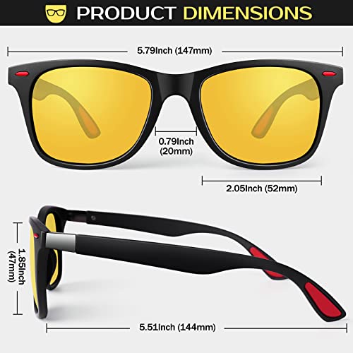 Image of LINVO丨Half Rim High-end Branded and Stylish Sunglasses丨Polarized and 100% UV Protected 丨Men & Women丨Medium丨Riding & Driving