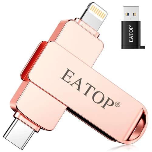 EATOP Flash Drive de 512 GB destinado a iPhone iPad, armazenamento em cartão de memória para backup