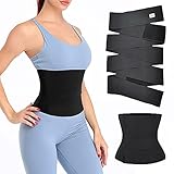 Waist Trimmer for Women Invisible - Snatch Me Up Bandage Wrap Trainer Belt Invisible Shapewear Girdles Black - Instantaneous Slimming, Back Support & Posture Correction(118 inches)