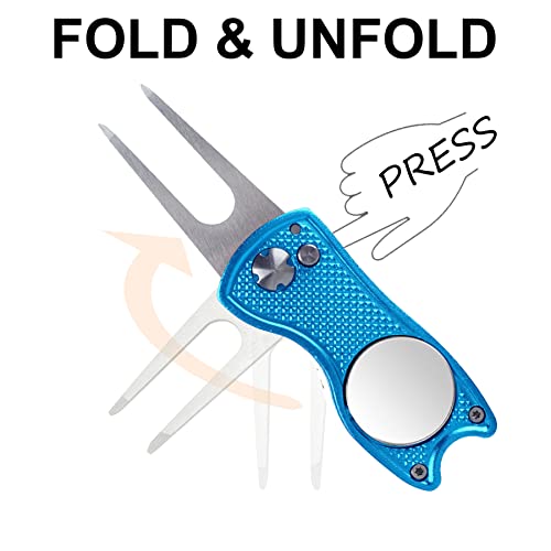 Eshan Golf Divot Tool With Ball Marker Magnetic Hat Clip Golf Court Accessories Gifts For Men Women Golfer #TOP2